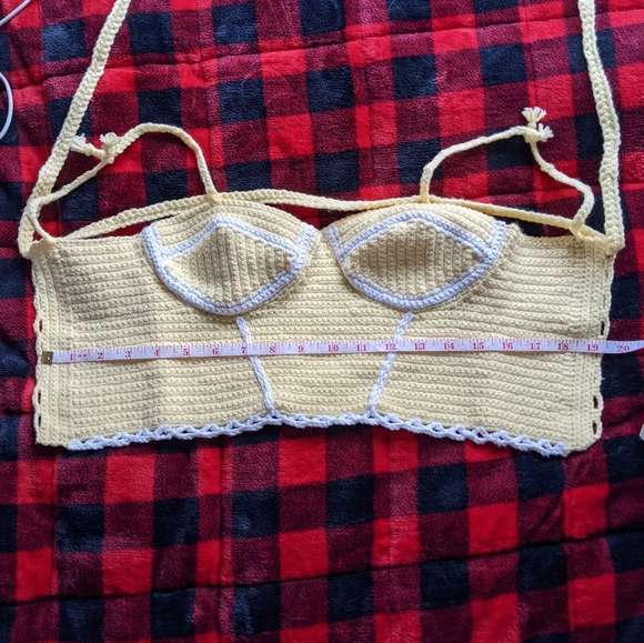 Handmade crochet corset top - Picture 4 of 5